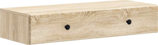 vidaXL Vegghengt Sidebord Sonoma eik 87,5 x 34,5 x 17 cm