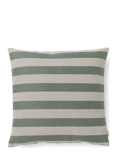 Compliments Outdoor Stripe Cushion Green 45X45CM