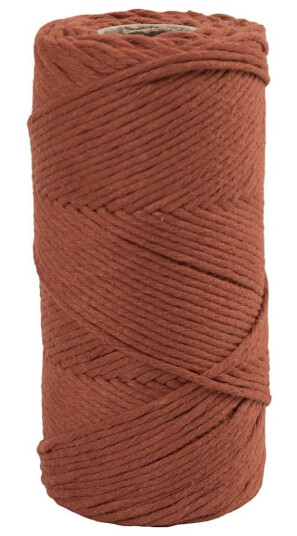 Craft Kit Macramé Cord Burnt Orange 977559