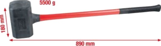 Ks Tools Dødslagshammer i Polyuretan og Fiberglass, 89 cm, 5,76 kg, Håndverktøy Ks Tools Dødslagshammer i Polyuretan og Fiberglass, 89 cm, 5,76 kg, Håndverktøy