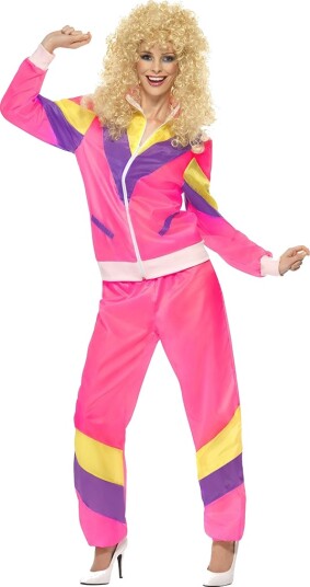 Smiffys 80 talls Rosa Grilldress Kostyme Strl M