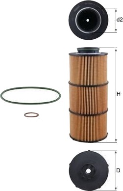 MAHLE OX 1389D Oljefilter MAHLE OX 1389D Oljefilter