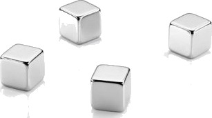 Dahle 95900 Whiteboard Magnet Sølv 10 Mm 10 Mm 10 Mm 4 Stykker
