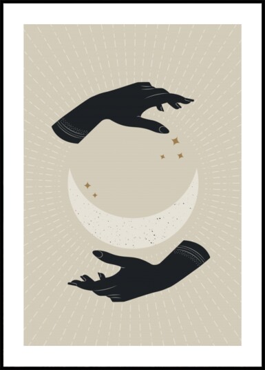 Celestial Hands Embrace Plakat / 100x150 Celestial Hands Embrace Plakat / 100x150