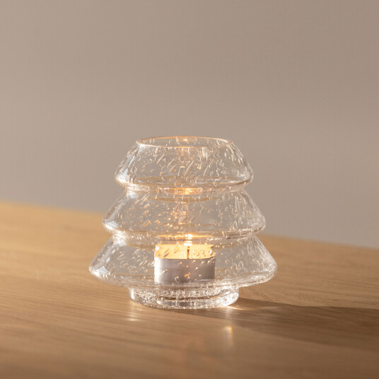 Globen Lighting Gran 12 Lysestake Telysholder i Munnblåst Glass Klar