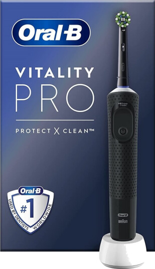 Braun Oral-B Vitality Pro D103 Elektrisk Tannbørste med 3 Børstemoduser - Svart