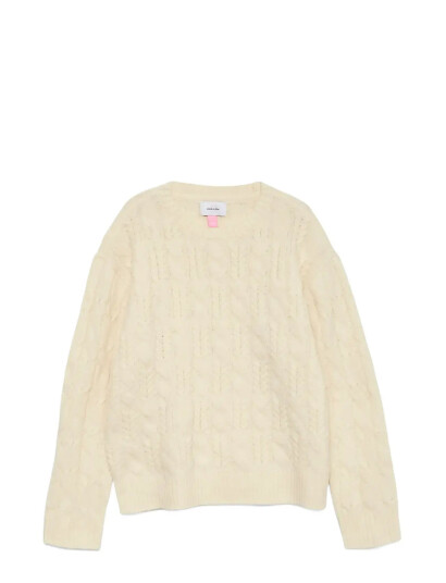 Vero Moda Girl Vmaries Ls O-Neck Cable Pullover Bf Girl Beige 122/128 Vero Moda Girl Vmaries Ls O-Neck Cable Pullover Bf Girl Beige 122/128