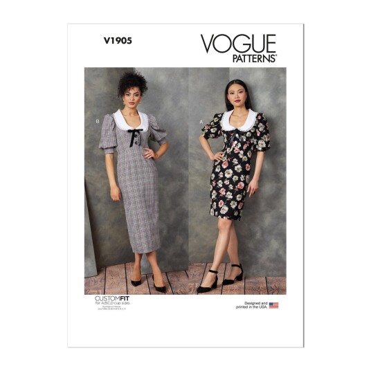 Vogue 1905 - Kjole Y5 (18-20-22-24-26)