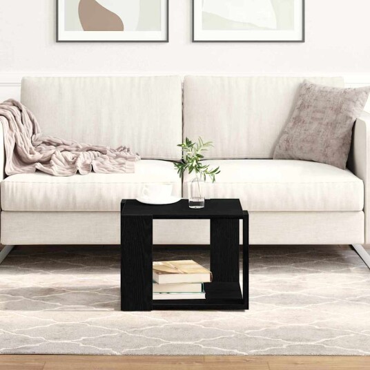 Kaffebord Svart eik 40x40x30 cm Laget av ingeniørtre Kaffebord Svart eik 40x40x30 cm Laget av ingeniørtre