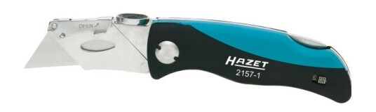 Hazet 2157-1 Klappkniv med Lås 16 cm Syntetisk Sort/Blå Hazet 2157-1 Klappkniv med Lås 16 cm Syntetisk Sort/Blå