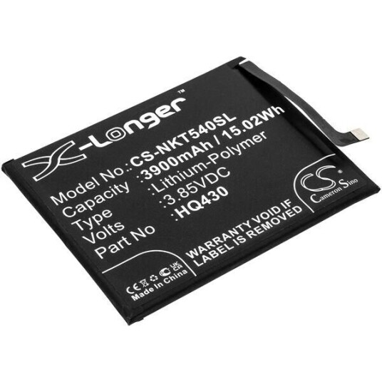 Nokia 5.4 batteri (3900 mAh 3.85 V, Sort)