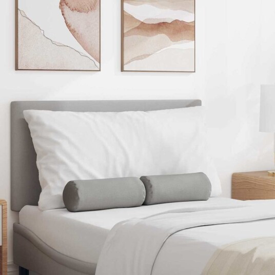 Bolster puter 2 pcs Sky Grey Ø 15 x 40 cm stoff
