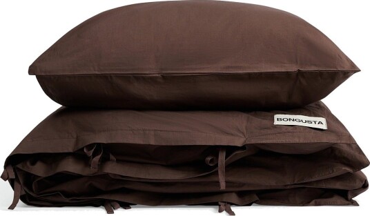 Bongusta Percale Bed Linen Set - COFFEE - 140X200;80X80 cm