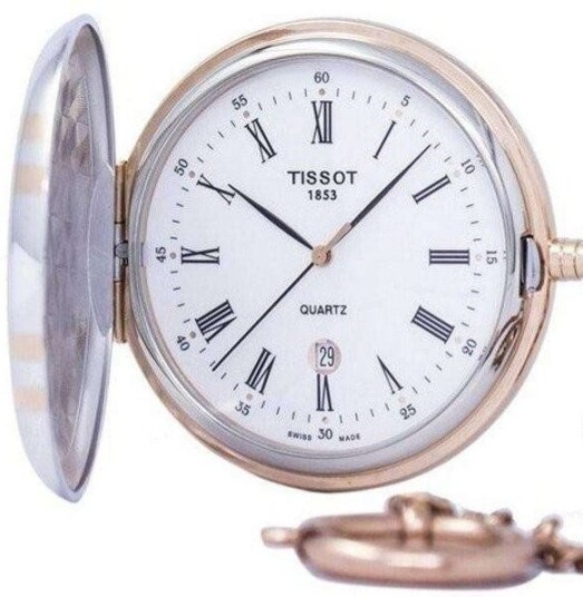 Tissot Herreklokke T862.410.29.013.00 Savonnette Hvit Ø48.5 mm
