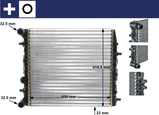 Radiator MAHLE ORIGINAL CR 454 000S