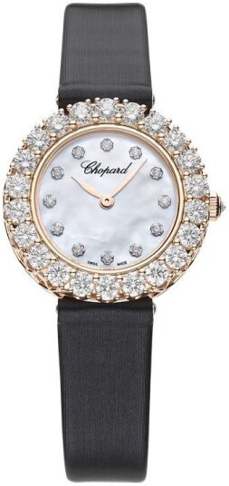 Chopard Dameklokke 13A178 5106 L Heure Du Diamant Hvit/Sateng Ø26 mm