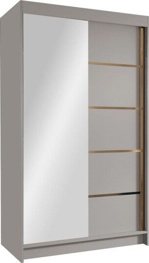 Narbonne Garderobe med Speil 100x200 cm - Beige