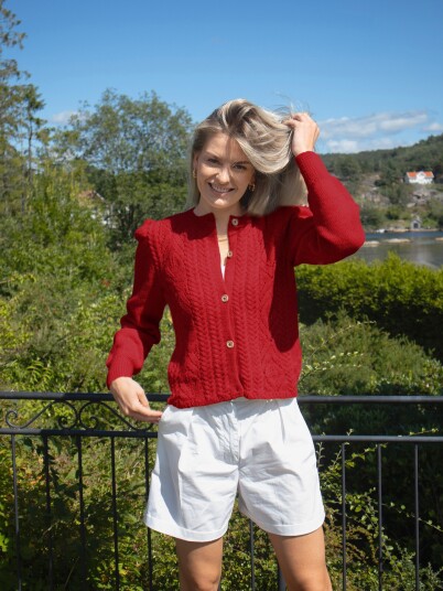 Du Store Alpakka 130 03c Tresser cardigan Sterk
