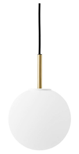 Audo TR Taklampe Børstet Messing M. Matt Opal Pære Audo TR Taklampe Børstet Messing M. Matt Opal Pære
