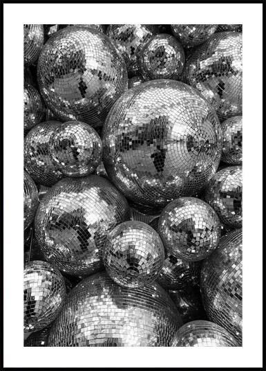 Reflective Disco Balls Plakat Plakat / 50x70cm