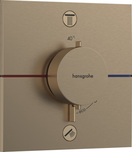 Hansgrohe ShowerSelect Comfort E dusjbatteri, bronse Hansgrohe ShowerSelect Comfort E dusjbatteri, bronse