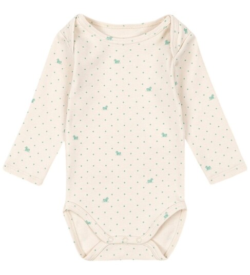 Fanga Fontana Body I/e Bello Lago Verde Fanga Fontana 1½ år 86 Langermet Body Beige Grønn
