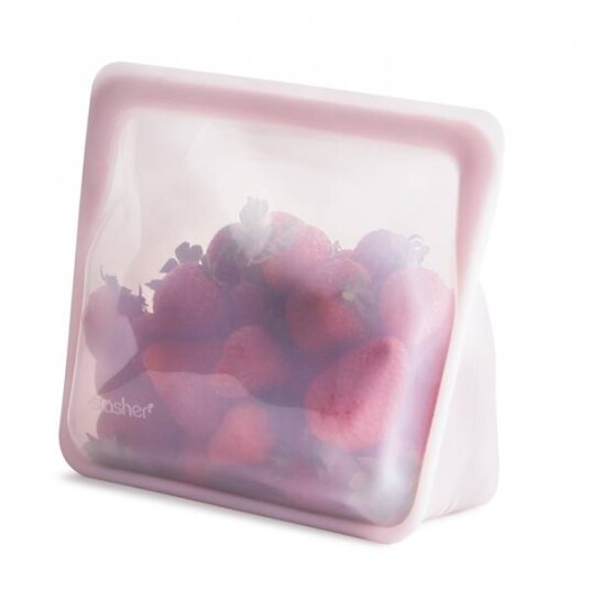 STASHER Silikonpose Stand-Up Medium Lys Rosa