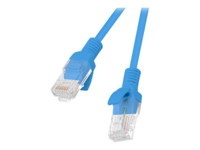 Lanberg Koblingskabel Rj-45 Hann Til Rj-45 Hann 25 Cm Utp Cat 6 Uten Hindringer Formstøpt Flertrådet Blå Ral 5012