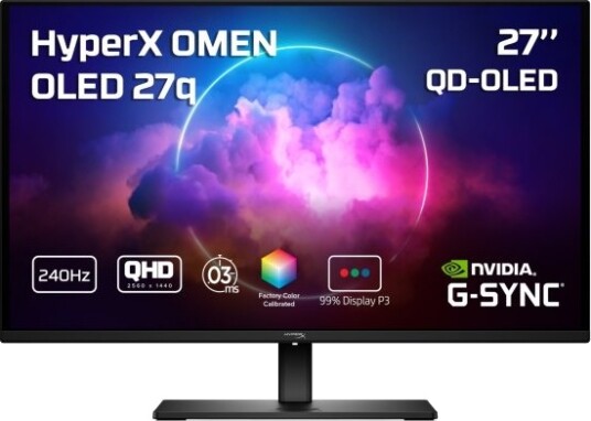 HyperX Omen OLED 27Q 27" QHD 240Hz Svart CH0R2E9#ABB