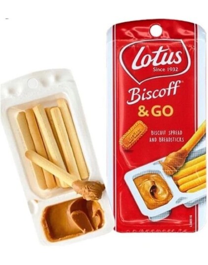 Lotus Biscoff & Go Brødpinner og Biscoff Spread 45 gram