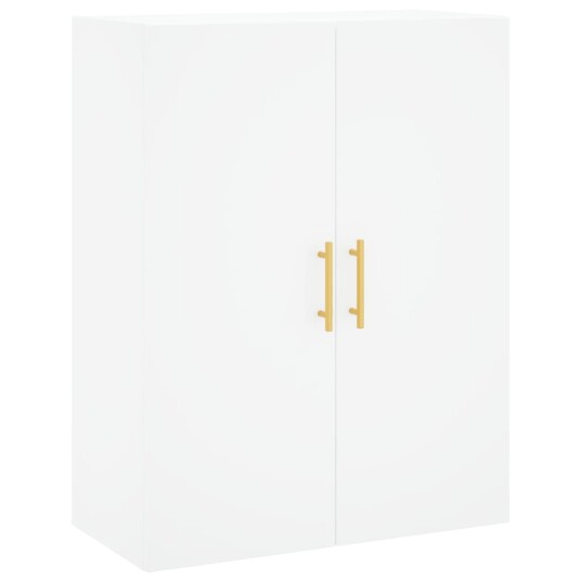 vidaXL Highboard hvit 69,5x34x180 cm konstruert tre 8720845410285