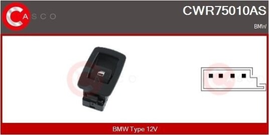 Bryter, vindusheis CASCO CWR75010AS Bryter, vindusheis CASCO CWR75010AS