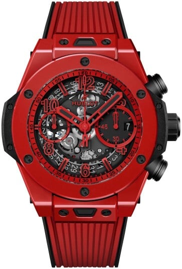 Hublot Herreklokke 441.CF.8513.RX Big Bang 42Mm Rød/Gummi Ø42 mm Hublot Herreklokke 441.CF.8513.RX Big Bang 42Mm Rød/Gummi Ø42 mm