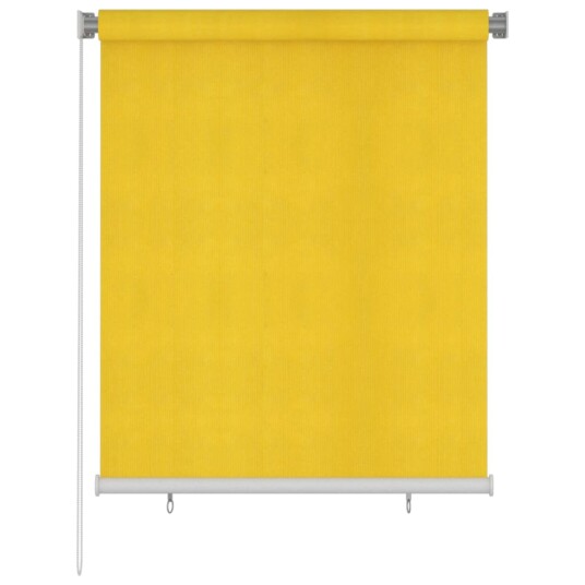 vidaXL Utendørs rullegardin 120x140 cm gul HDPE