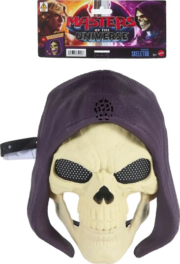 Motu Skeletor Mask 2026 Movie Look Lights & Sounds Roleplay Costume Face Cover Purple ONE SIZE