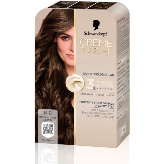 Schwarzkopf Creme Supreme  6-0 Natural Light Brown