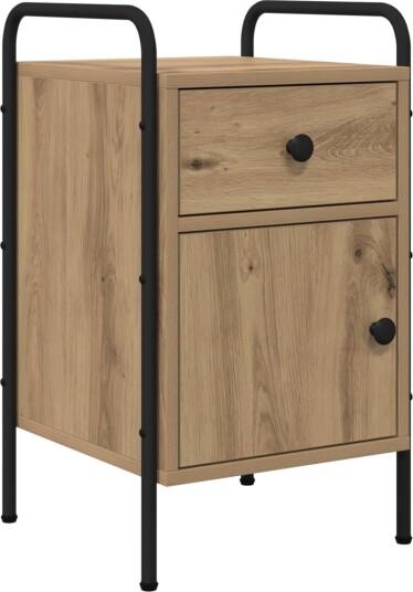 vidaXL Nattbordskap Artisan eik 35 x 36,5 x 61 cm Konstruert tre