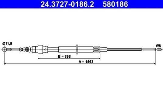 Bremsewire ATE 24.3727 0186.2