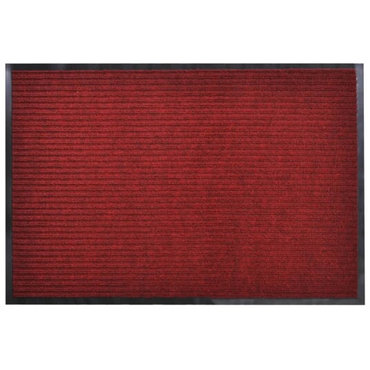 vidaXL Dørmatte 90 x 150 cm rød PVC