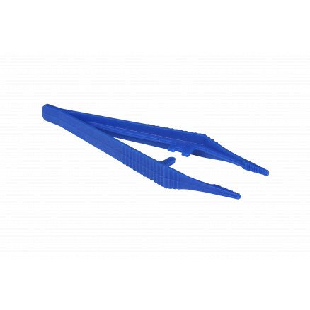 Pixelhobby Pincett Rett Plast Blå 13cm 1 stk