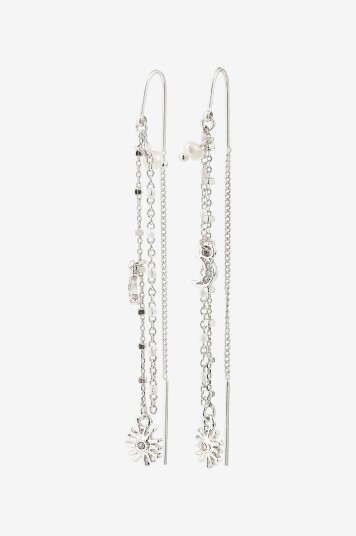 Pilgrim   Øreringen Mylan Chain Earrings Silver plated   Sølv