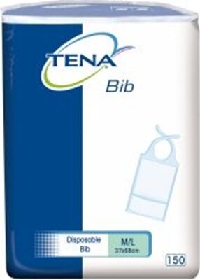 Tena Engangs Smekke Bib M/L 37x68 cm - 150 stk