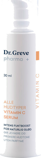 Dr. Greve Pharma Uparfymert Vitamin C Serum 30 ml for Anti-Aging og Fuktighet Dr. Greve Pharma Uparfymert Vitamin C Serum 30 ml for Anti-Aging og Fuktighet