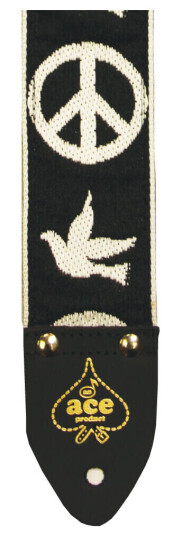 D'Andrea Ace 2" Vintage Reissue Strap Peace - DoveBlack