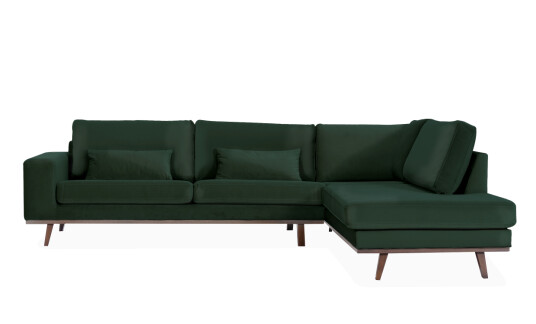Soffadirekt STOCKHOLM L sofa Høyre Velvet Edition Grønn Soffadirekt STOCKHOLM L sofa Høyre Velvet Edition Grønn