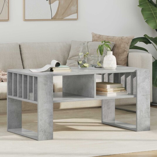 Kaffebord Betonggrå 92 x 49,5 x 45 cm Konstruert tre