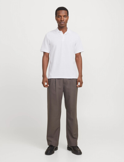 Jack & Jones Jjeaustin Polo Ss Noos - White - XXL