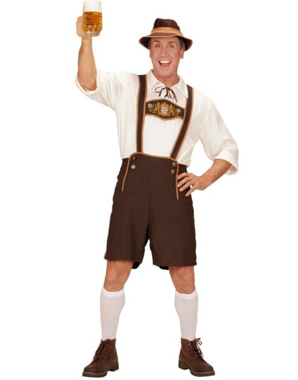 Sjarmøren Komplett Oktoberfestkostyme til Mann 3XL