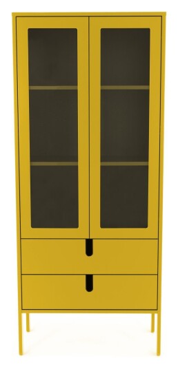 TENZO - Uno Vitrine m. 2 dører, Mustard Unoliving