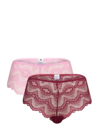 Becksöndergaard Wave Lace Cassia Hipster 2 Pack Pink S